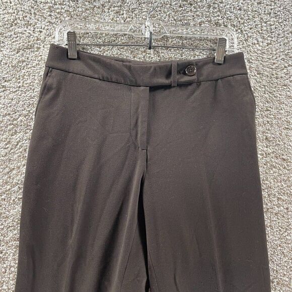 Talbots Pants Womens 6 Brown Signature Boot Trousers Polyester Preppy Career - Picture 2 of 11
